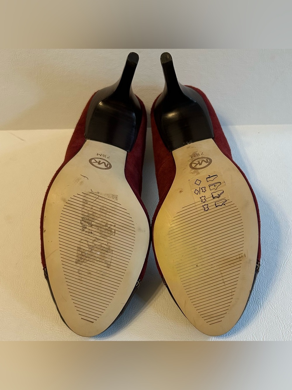 Michael Kors Burgundy Zip Heels - Picture 6 of 6